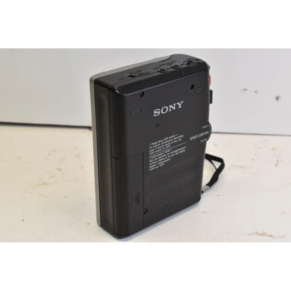 Sony Cassette Recorder Silver Black TCM-455V Clear Voice VOR- TESTED